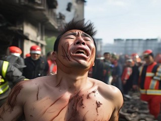 太原小區(qū)爆炸事故，男子上身傷痕累累，救援與反思同步進(jìn)行
