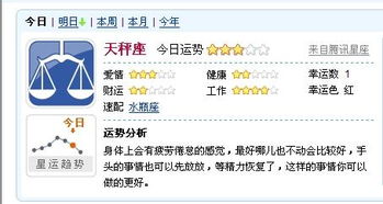 天平星座今日運(yùn)勢(shì)查詢