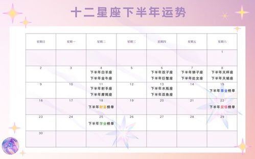 星座女神今日運勢