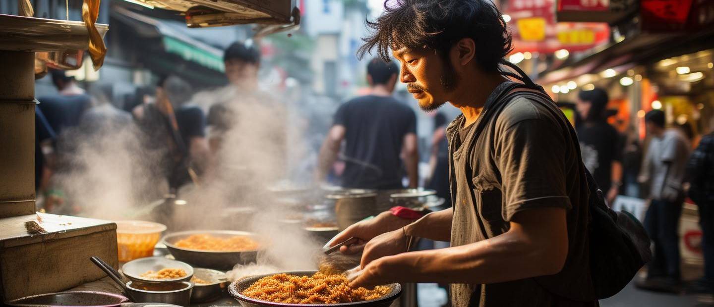 杭州街頭炒飯攤上的美術(shù)老師，日賺800
