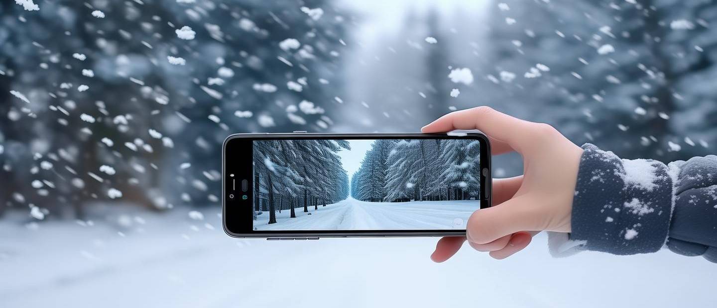 小米手機(jī)怎么抓拍下雪