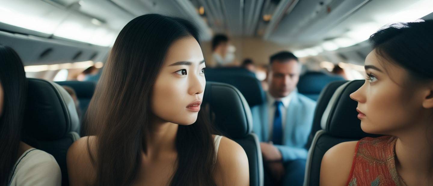 兩女子飛機上互嫌有味道引發(fā)沖突事件