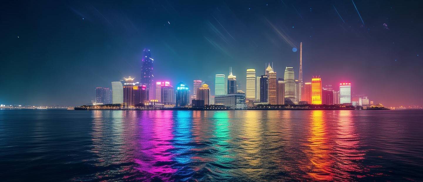 華為如何拍晚上海邊照片