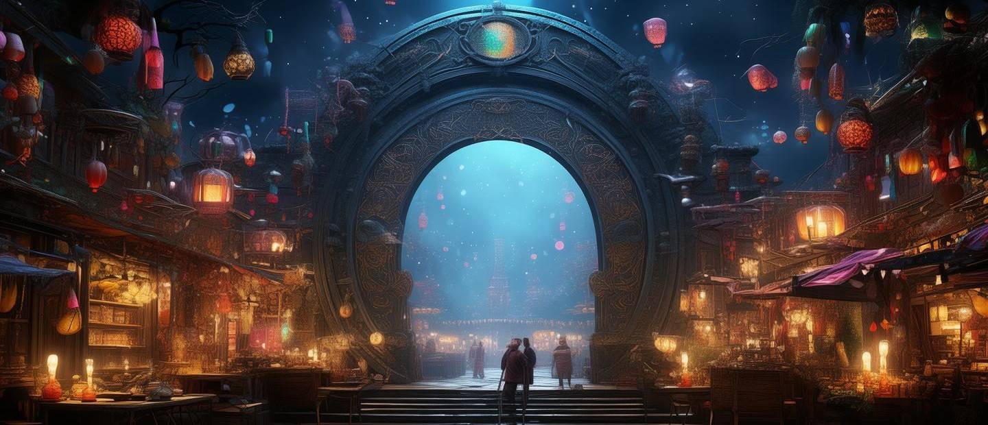 時(shí)空之門驚現(xiàn)星光夜市
