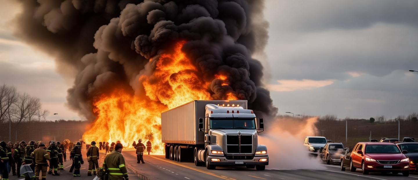 半掛車高速起火事件及承運(yùn)公司的回應(yīng)