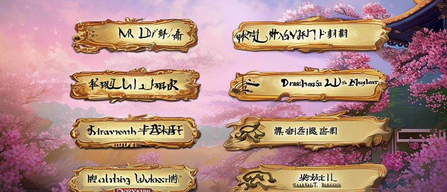 國(guó)風(fēng)游戲有哪些名字