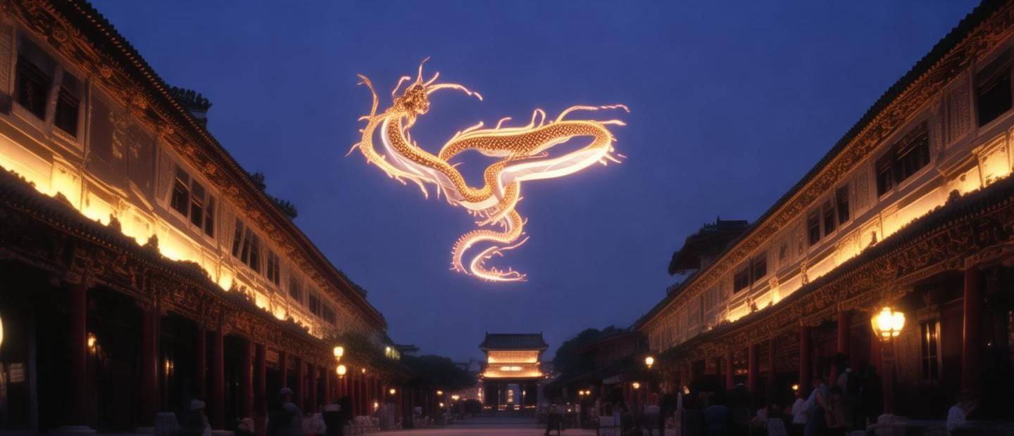 西安現(xiàn)條狀不明飛行物，神秘現(xiàn)象引發(fā)目擊者熱議—目擊者描述，像極了一條巨龍