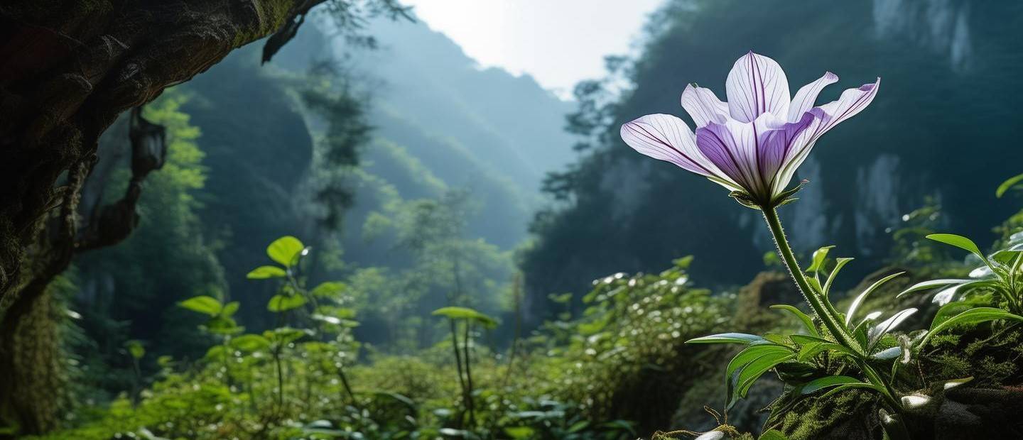 貴州發(fā)現(xiàn)罕見幽靈之花，自然之秘的揭示