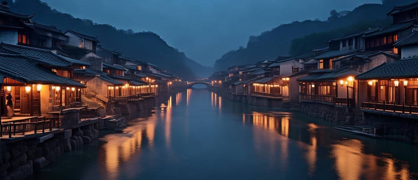 華為晚上如何拍古鎮(zhèn)夜景