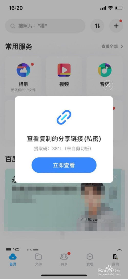 百度網(wǎng)盤(pán)怎么傳給好友