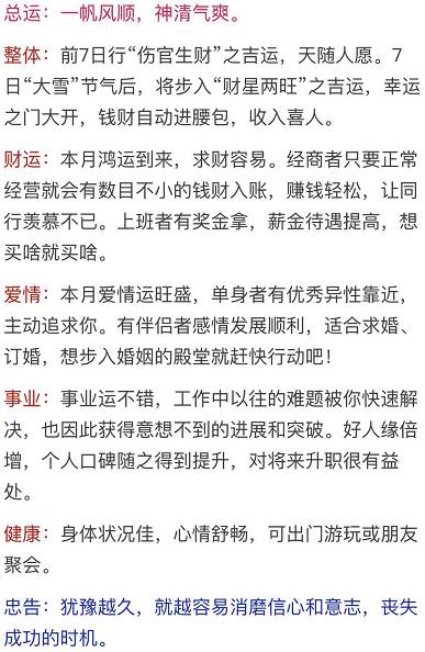 12生肖年底運勢如何（十二生肖年份運勢表）