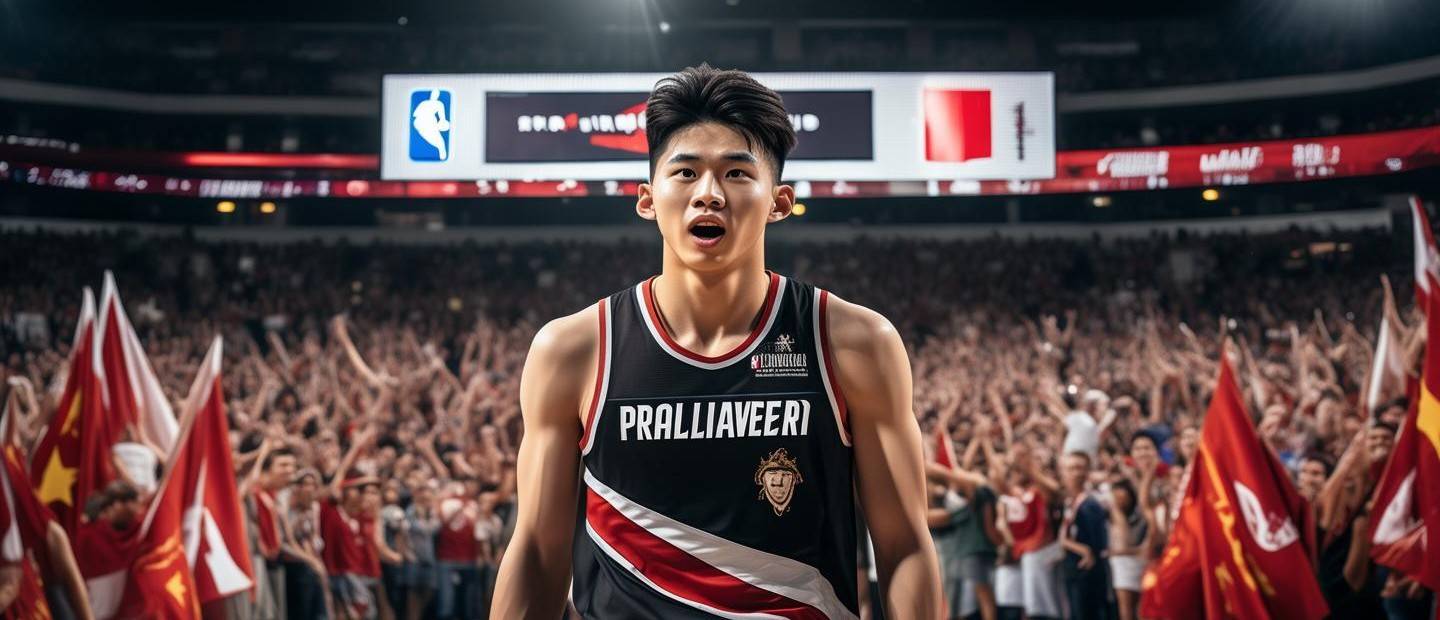 中國球員楊瀚森被NBA開拓者選中(中國籃球新星楊瀚森被NBA開拓者選中的歷史時刻)