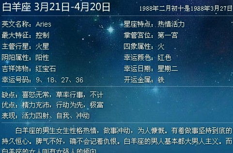 1992年農(nóng)歷2月初十是什么星座