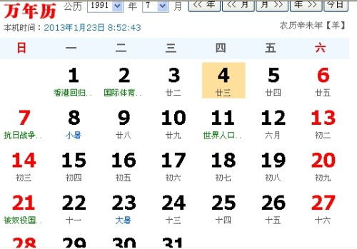 1991年農(nóng)歷12月11日是什么星座