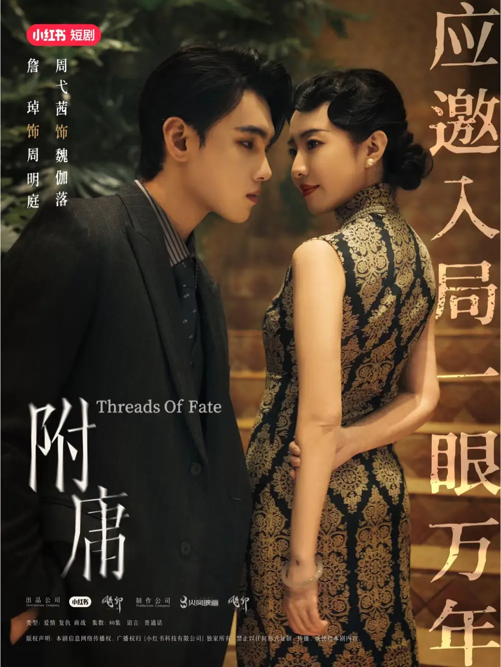 附庸（80集）詹琸&周弋茜劇情人物介紹